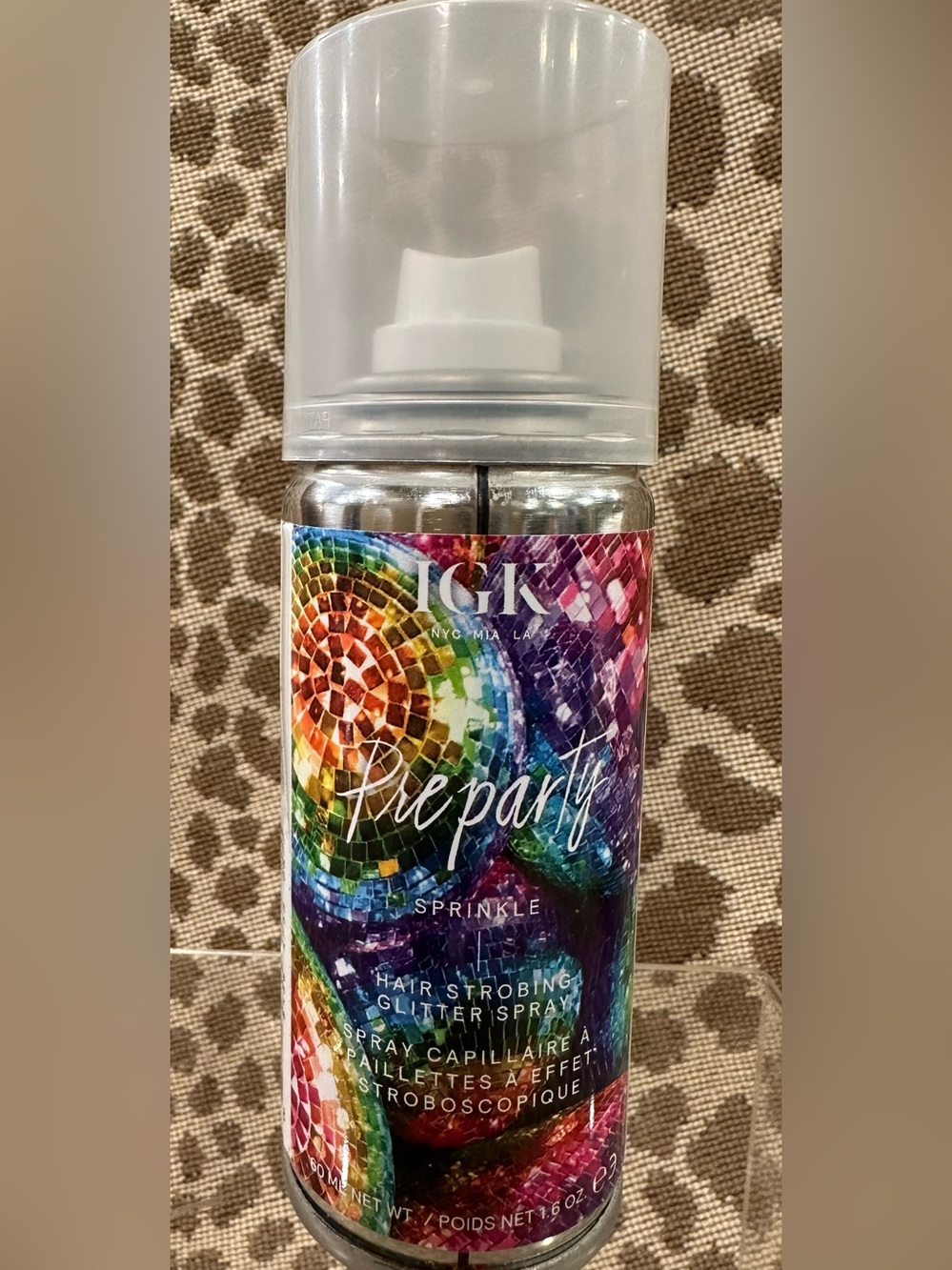 Igk Preparty Hair Strobing Glitter Spray in Sprinkle~Travel Size~1.6oz~$16